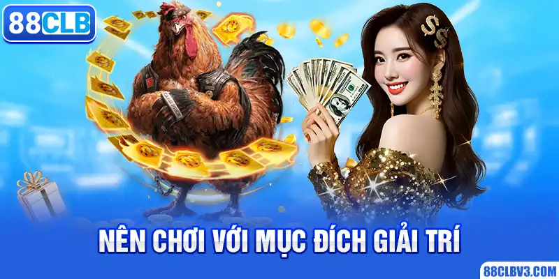 Nên chơi với mục đích giải trí 